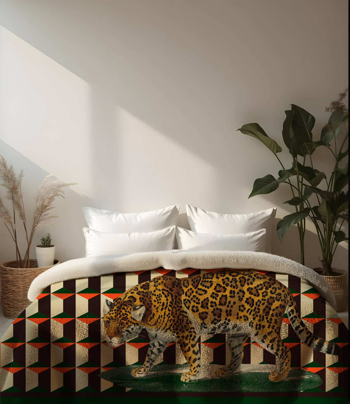 Coperta Sherpa Leopardo - Pink Martini Design