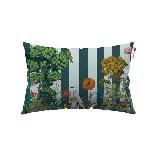 Cuscino Rettangolare Airone Avio Milk – Design Manuela Merlo di Pink Martini Design