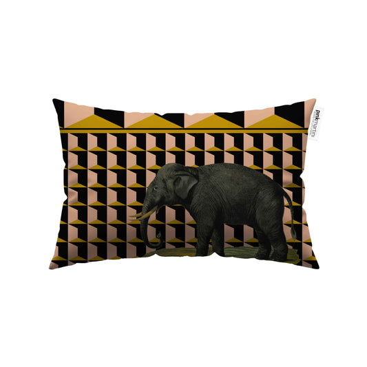 Cuscino Rettangolare Elefante Pattern – Design Manuela Merlo di Pink Martini Design