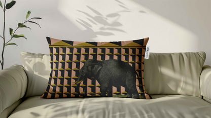 Cuscino Rettangolare Elefante Pattern – Design Manuela Merlo di Pink Martini Design