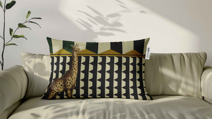 Cuscino Rettangolare Giraffa Pattern – Design Manuela Merlo di Pink Martini Design