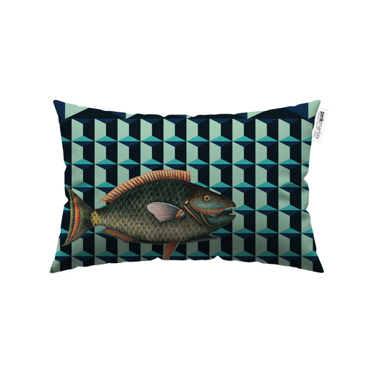 Cuscino Rettangolare Pesce Pattern – Design Manuela Merlo di Pink Martini Design