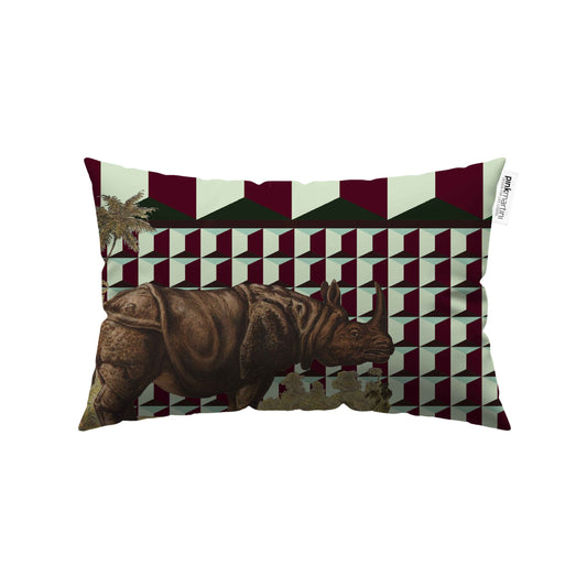 Cuscino Rettangolare Rino Pattern – Design Manuela Merlo di Pink Martini Design