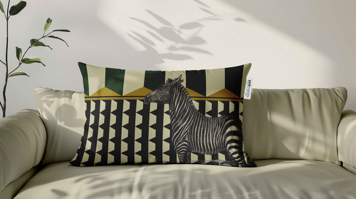 Cuscino Rettangolare Zebra Pattern – Design Manuela Merlo di Pink Martini Design