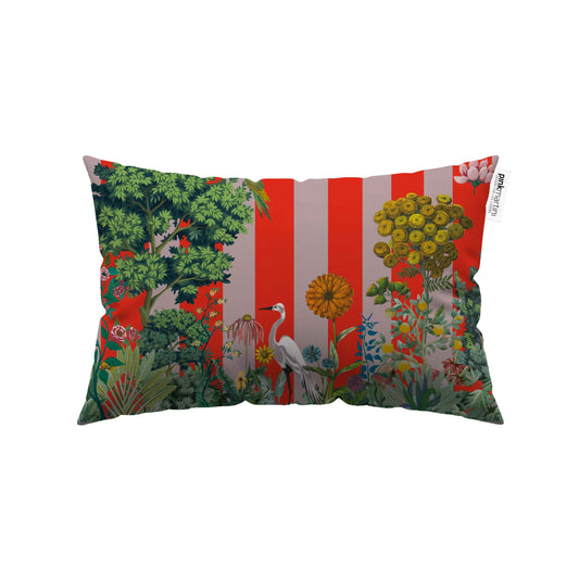 Cuscino Rettangolare Airone Vermiglio – Design Manuela Merlo di Pink Martini Design