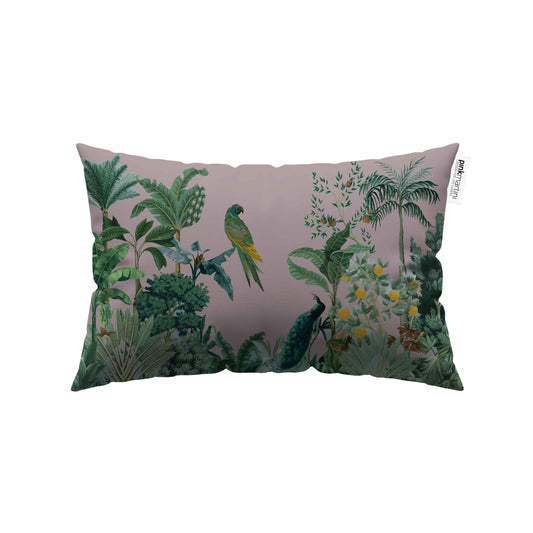 Cuscino Rettangolare Pappagallo Rosa – Design Manuela Merlo di Pink Martini Design