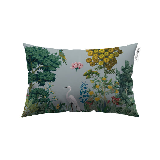 Cuscino Rettangolare Airone Azzurro – Design Manuela Merlo di Pink Martini Design
