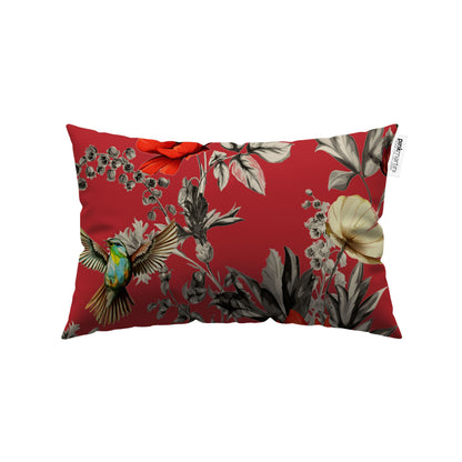 Cuscino Rettangolare Colibri Fragola – Design Manuela Merlo di Pink Martini Design