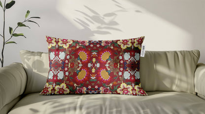 Cuscino Rettangolare India Fragola – Design Manuela Merlo di Pink Martini Design