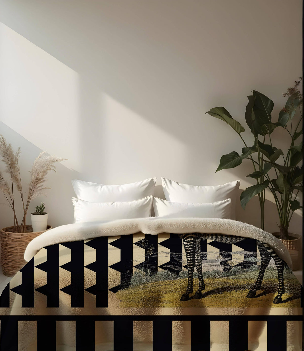Coperta Sherpa Zebra - design Manuela Merlo Pink Martini Design