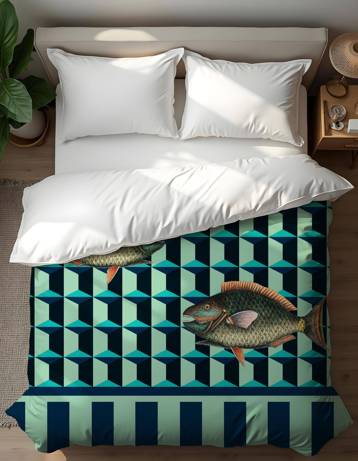 Copripiumino Pesce - design Manuela Merlo Pink Martini Design
