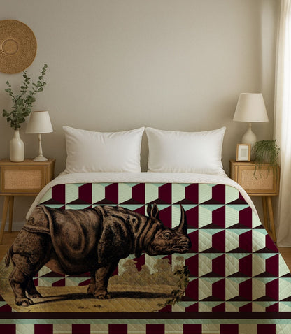 Copriletto Trapuntino Rino Pattern – Design Manuela Merlo di Pink Martini Design