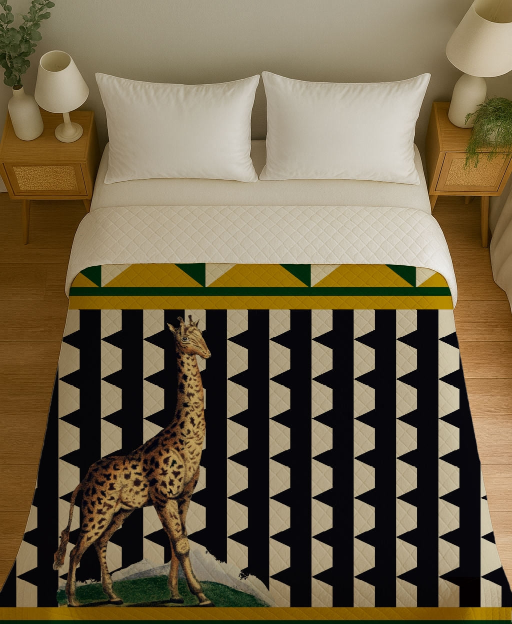 Copriletto Trapuntino Giraffa Pattern – Design Manuela Merlo di Pink Martini Design
