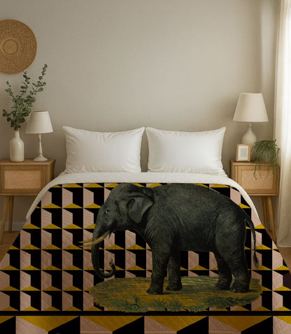Copriletto Trapuntino Elefante Pattern – Design Manuela Merlo di Pink Martini Design