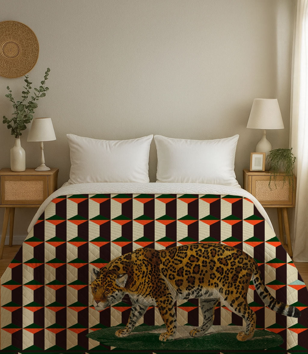 Copriletto Trapuntino Leopardo Pattern – Design Manuela Merlo di Pink Martini Design