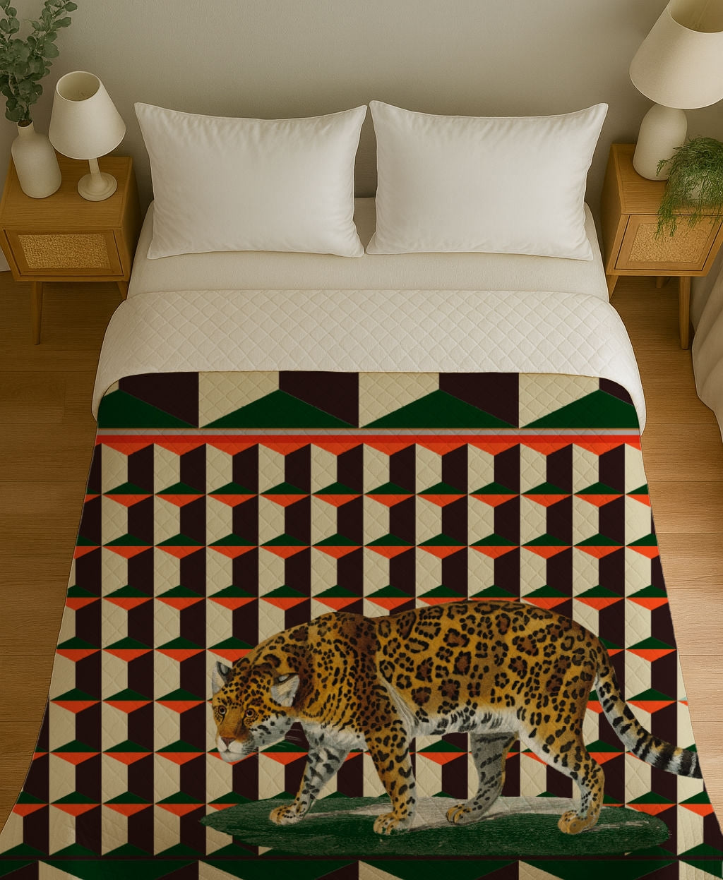 Copriletto Trapuntino Leopardo Pattern – Design Manuela Merlo di Pink Martini Design