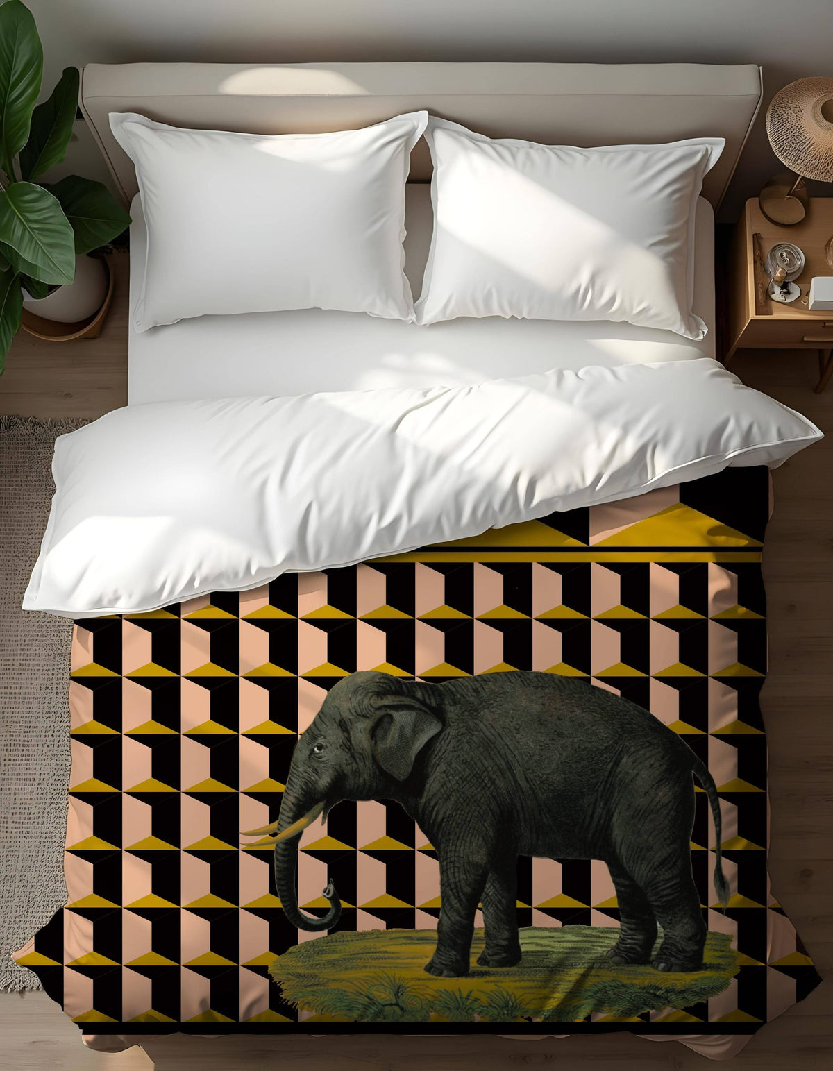 Copripiumino Elefante - design Manuela Merlo Pink Martini Design