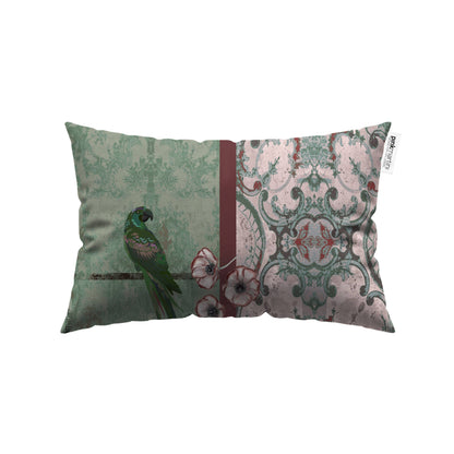 Cuscino Rettangolare Pappagallo Vintage – Design Manuela Merlo di Pink Martini Design