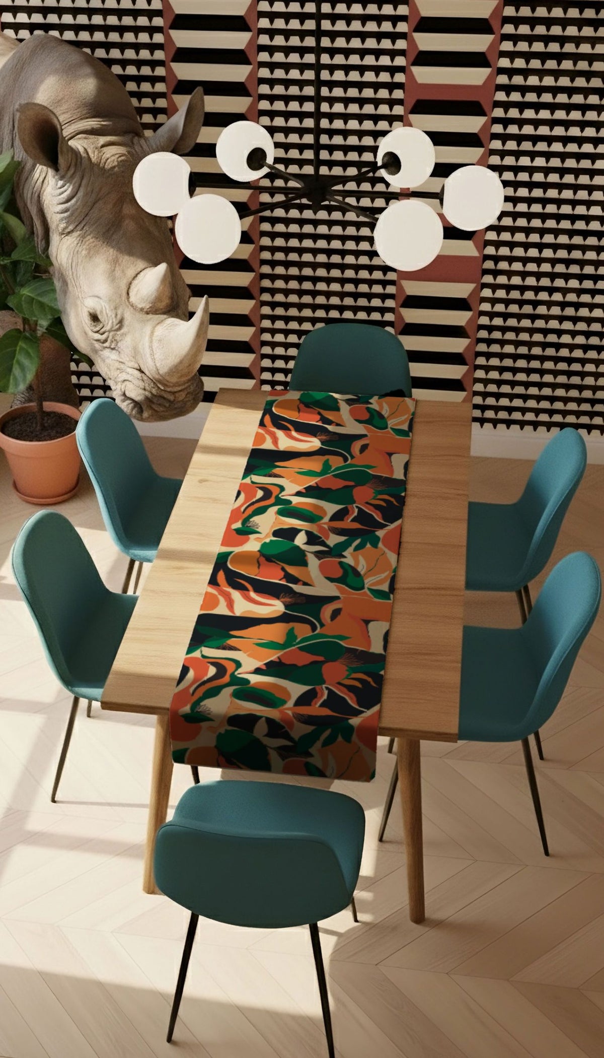 Runner Policanva Africa – Design Manuela Merlo di Pink Martini Design