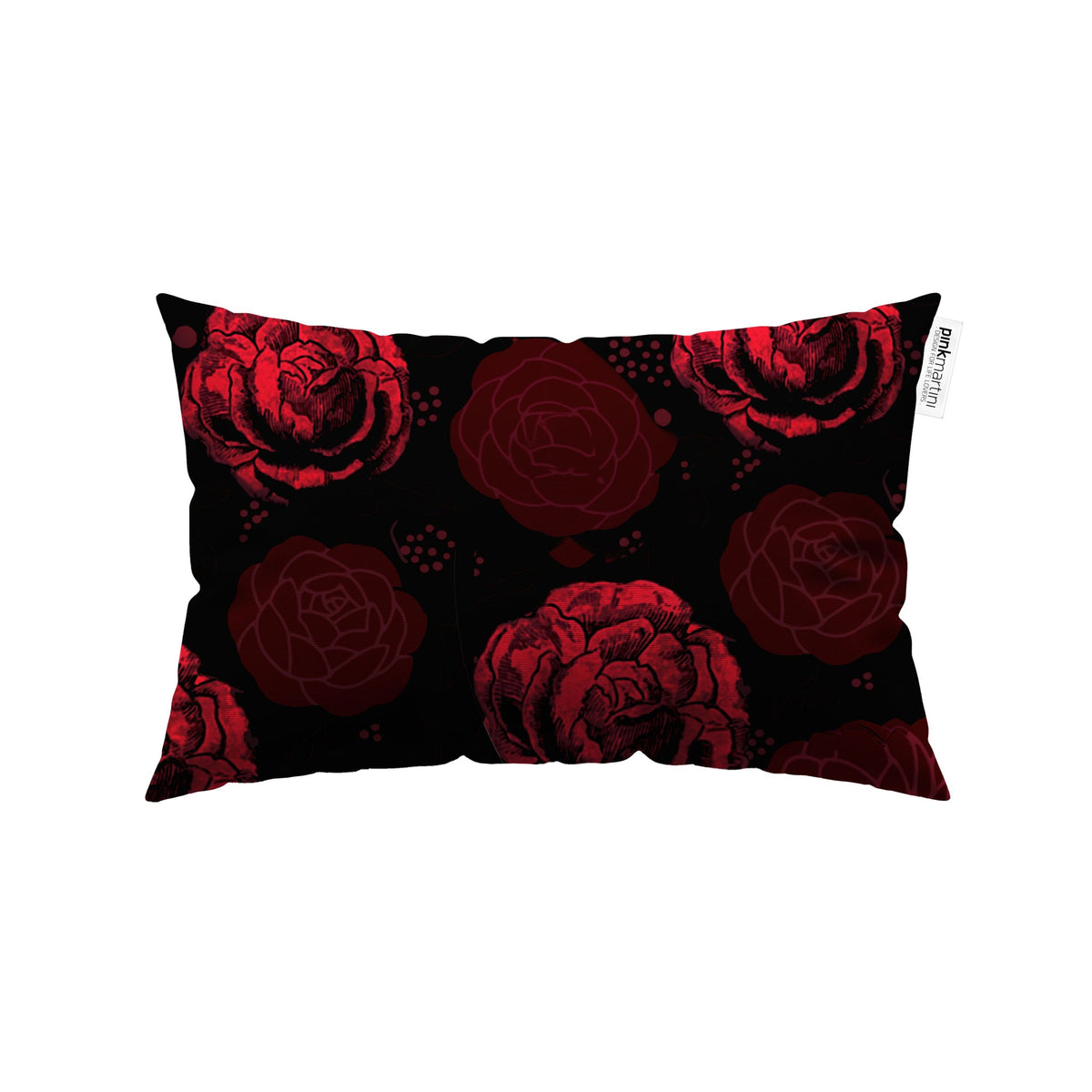 Cuscino Rettangolare Camelia Rosso – Design Manuela Merlo di Pink Martini Design