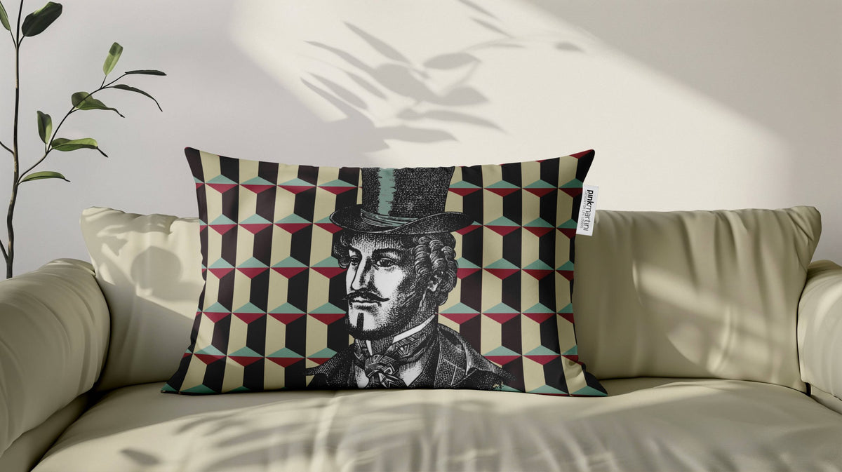 Cuscino Rettangolare Gentleman – Design Manuela Merlo di Pink Martini Design