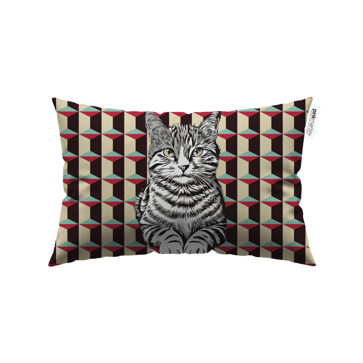 Cuscino Rettangolare Gattone – Design Manuela Merlo di Pink Martini Design