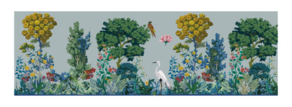 Runner Policanva Airone Azzurro – Design Manuela Merlo di Pink Martini Design