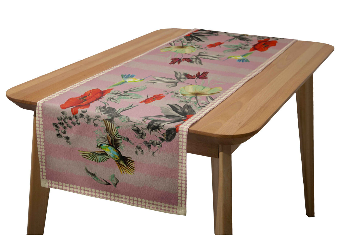 Runner Policanva Colibrì Barbie – Design Manuela Merlo di Pink Martini Design