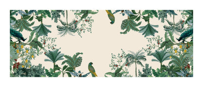 Runner Policanva Pappagallo Panna – Design Manuela Merlo di Pink Martini Design