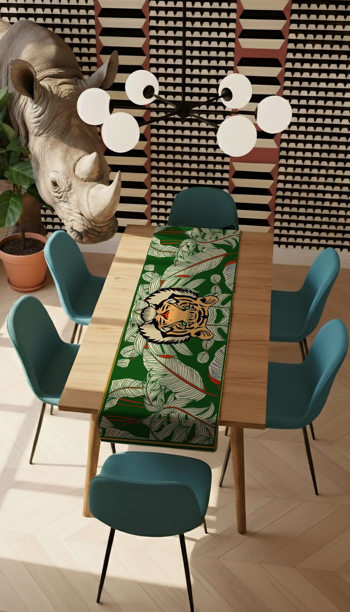 Runner Policanva Tigre – Design Manuela Merlo di Pink Martini Design