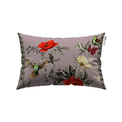Cuscino Rettangolare Colibrì Rosa – Design Manuela Merlo di Pink Martini Design