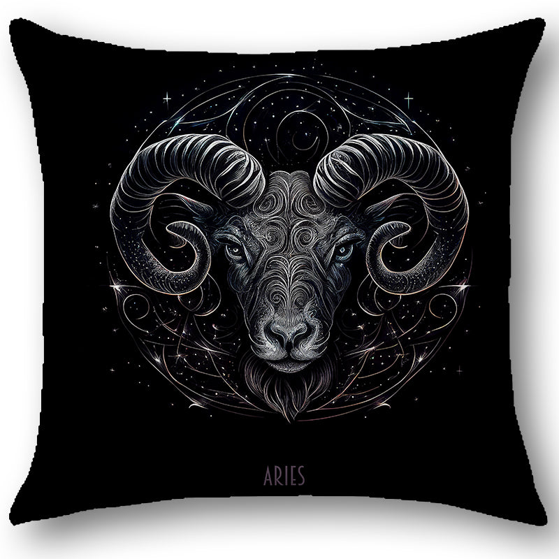 Cuscino Zodiaco ARIETE in Tessuto Ariston Barocco – Design Antonella Todaro