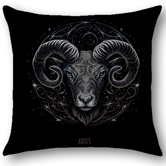 Cuscino Zodiaco ARIETE in Tessuto Ariston Barocco – Design Antonella Todaro