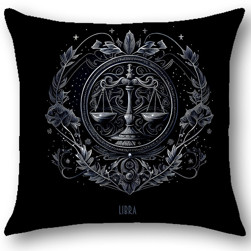 Cuscino Zodiaco BILANCIA in Tessuto Ariston Barocco – Design Antonella Todaro