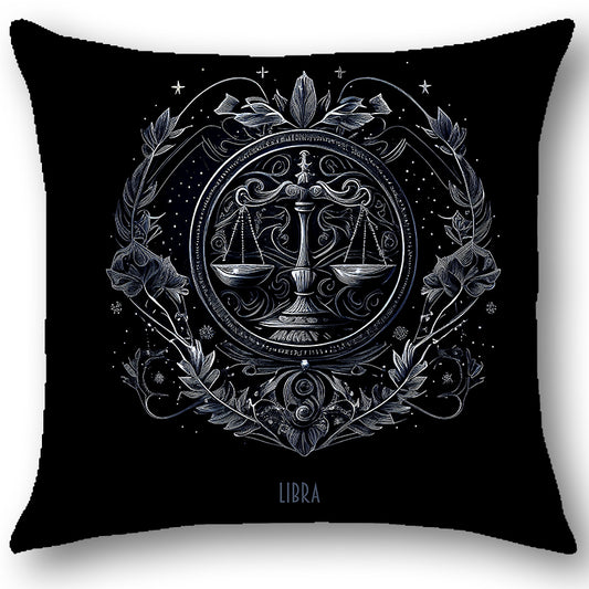Cuscino Zodiaco BILANCIA in Tessuto Ariston Barocco – Design Antonella Todaro