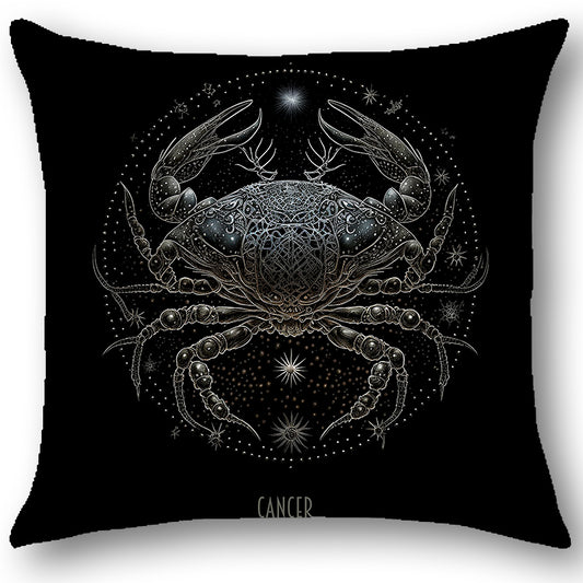 Cuscino Zodiaco CANCRO in Tessuto Ariston Barocco – Design Antonella Todaro