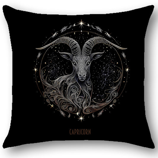 Cuscino Zodiaco CAPRICORNO in Tessuto Ariston Barocco – Design Antonella Todaro