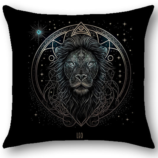 Cuscino Zodiaco LEONE in Tessuto Ariston Barocco – Design Antonella Todaro
