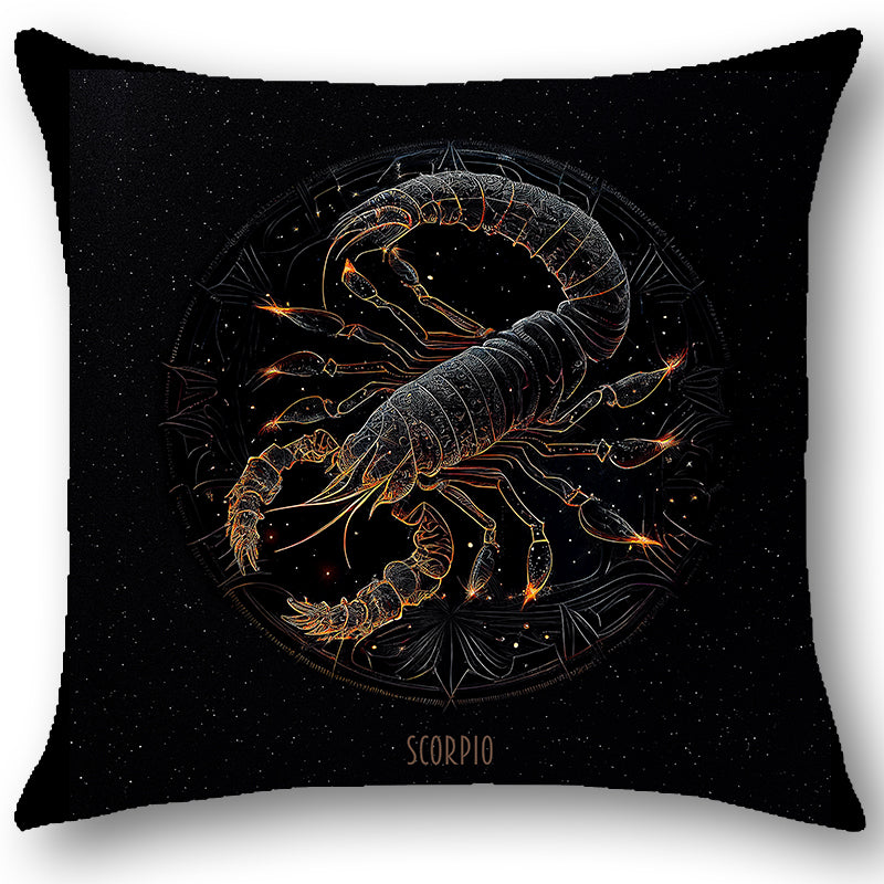 Cuscino Zodiaco SCORPIONE in Tessuto Ariston Barocco – Design Antonella Todaro
