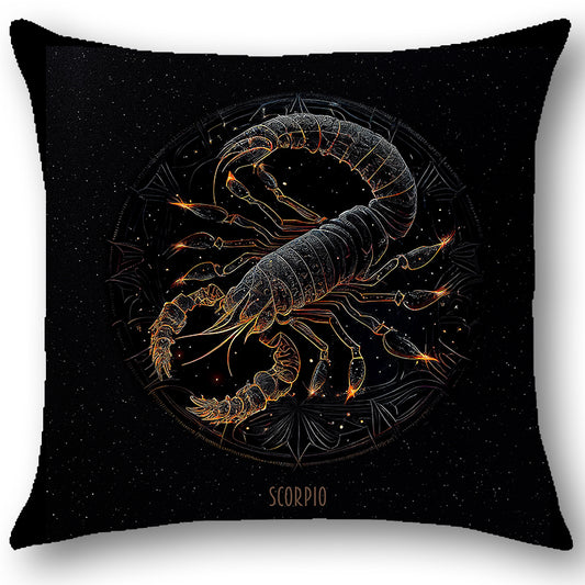 Cuscino Zodiaco SCORPIONE in Tessuto Ariston Barocco – Design Antonella Todaro