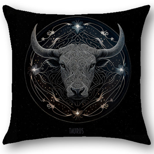 Cuscino Zodiaco TORO in Tessuto Ariston Barocco – Design Antonella Todaro