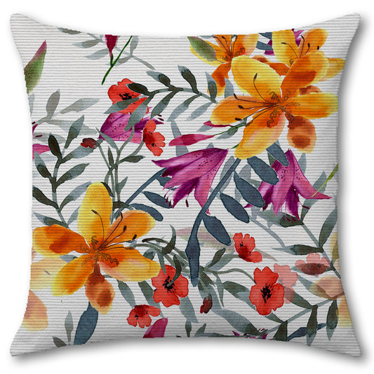 Cuscino in Canvas Gigli – Raffinatezza Floreale
