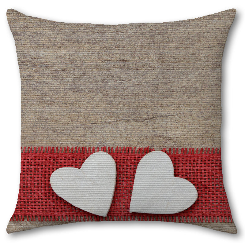 Cuscino in Juta Cuoricini - Eleganza Romantica, Il Cuscino Italiano
