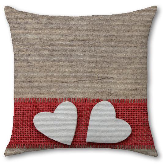 Cuscino in Juta Cuoricini - Eleganza Romantica, Il Cuscino Italiano