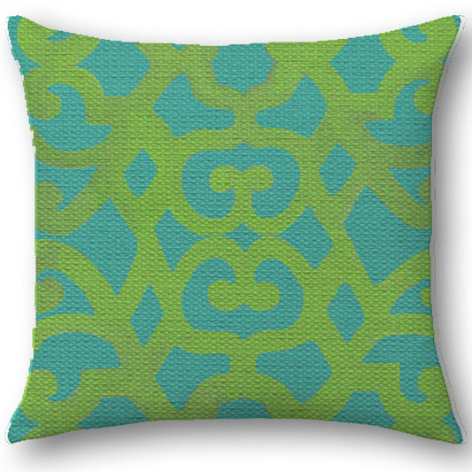Cuscino in Juta Turchia Verde, design Cecilia Bussani per Il Cuscino Italiano