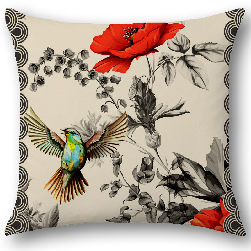 Cuscino Colibrì in Velluto – Design Manuela Merlo di Pink Martini Design
