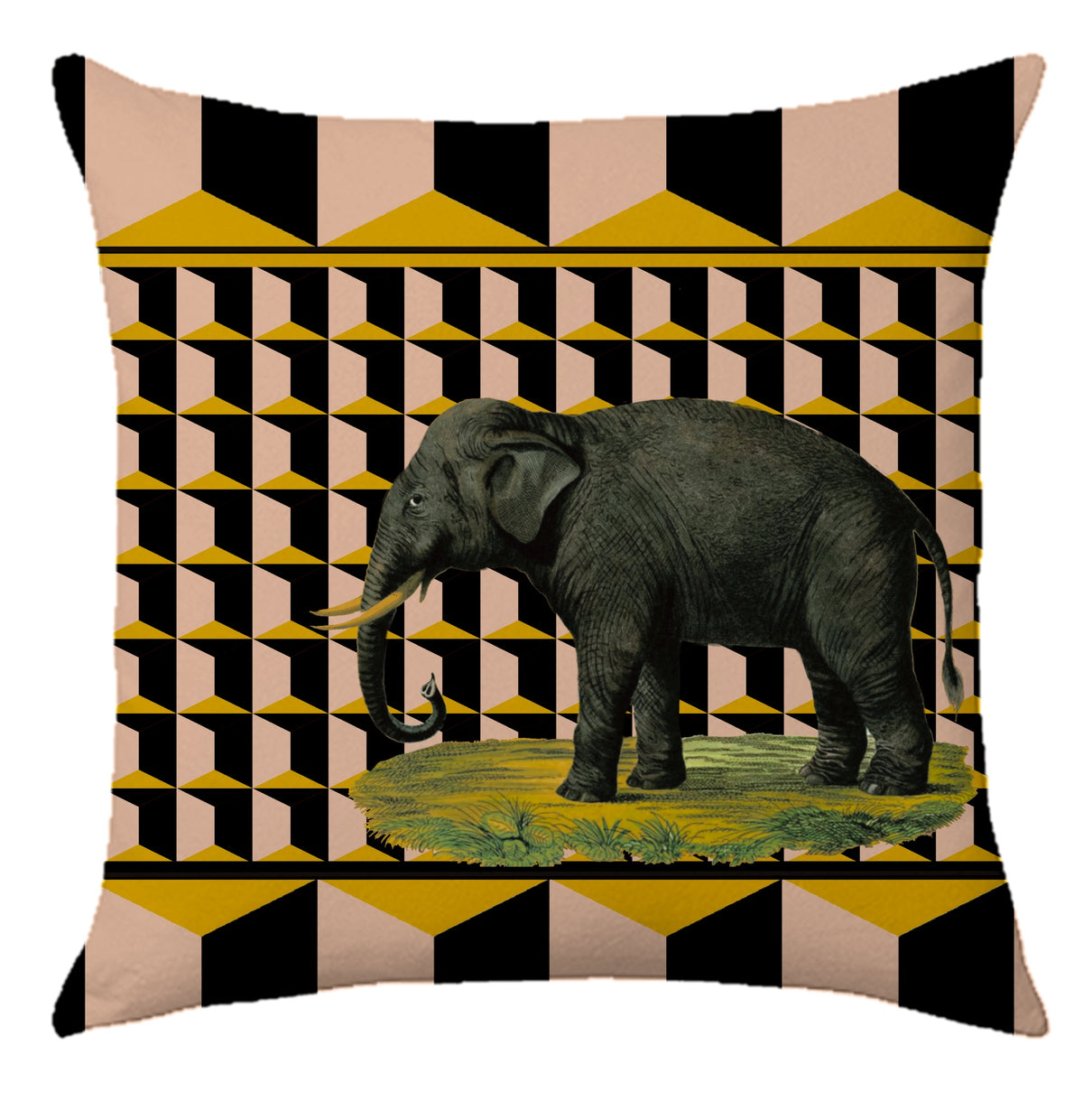 Cuscino Elefante in Velluto - Manuela Merlo Pink Martini Design