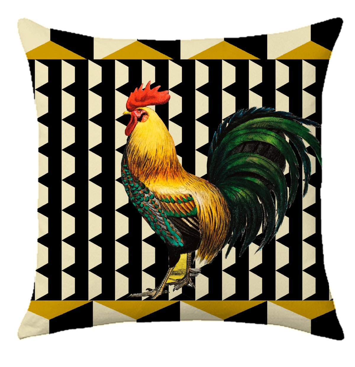 Cuscino Gallo in Velluto - Manuela Merlo Pink Martini Design