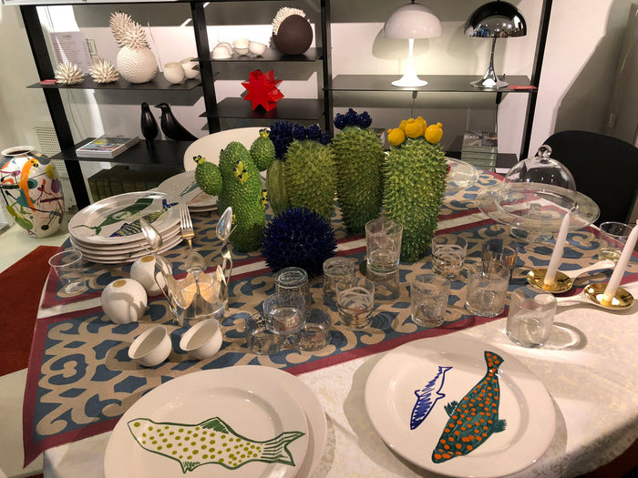 Ceramiche e complementi dipinti da Cecilia Bussani