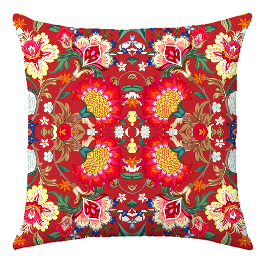 Cuscino India Fragola in Velluto - Manuela Merlo Pink Martini Design